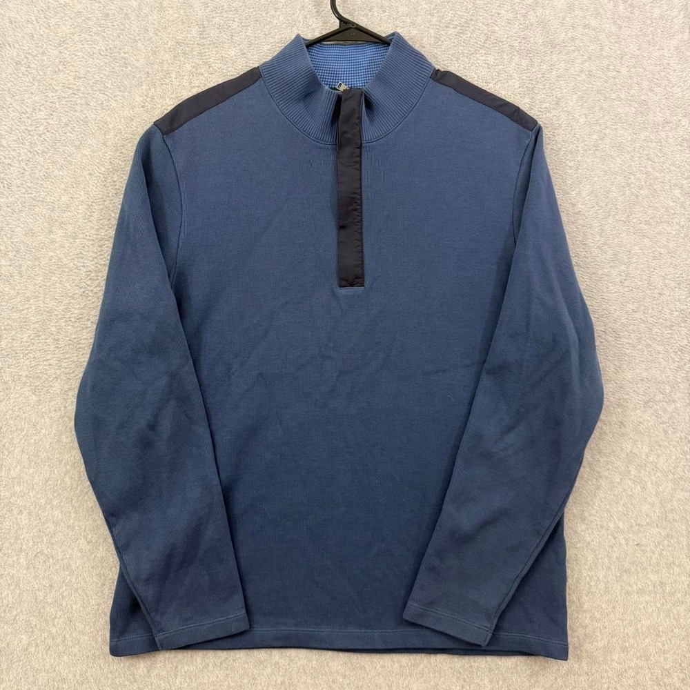 Hugo Boss Sidney Quarter-Zip Pullover Sweatshirt - Steel Blue